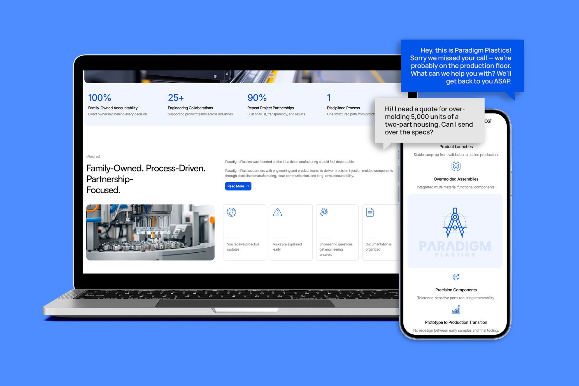 Paradigm Plastics website